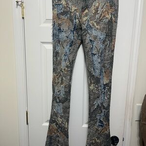 Waimea men’s skinny stacked flare denim